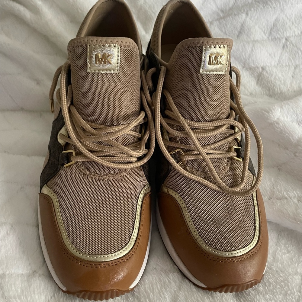 Michael Kors sneakers with elevated heel